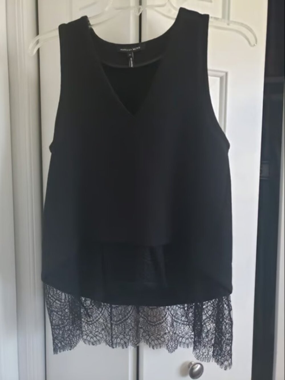 Marissa Webb Virgin Wool V-Neck Top | X-small